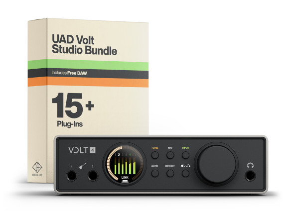 Universal Audio Volt 4 Gen 2 Interface de Áudio USB 12 entradas / 6 saídas com 2 pré-amplificadores de microfone e 2 entradas de linha Universal Audio Volt 4 Gen 2 Interface de Áudio USB 12 entradas / 6 saídas com 2 pré-amplificadores de microfone e 2 entradas de linha